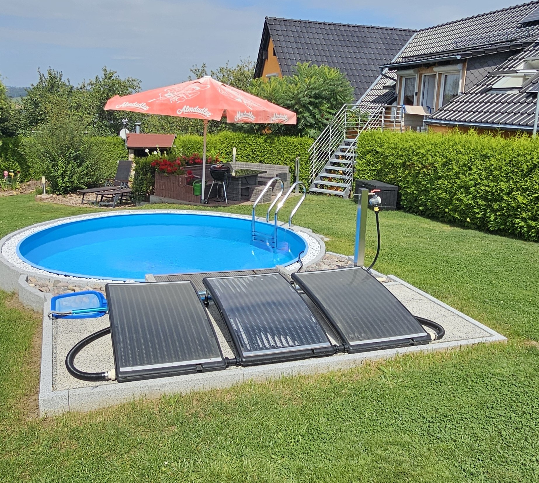 Pool der Ferienwohnung Oberlausitz